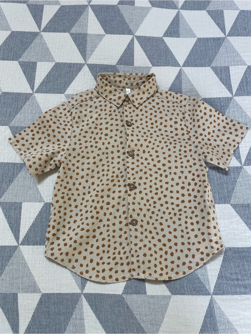 Rylee+Cru Boys SS Linen Button Down 2-3T